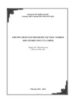 Phương pháp giải nhanh bài tập trắc nghiệm một số hợp chất của nhôm 