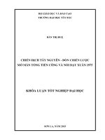 Chiến dịch tây nguyên   đòn chiến lược mở màn tổng tiến công và nổi dậy xuân 1975 