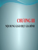 CHƯƠNG 3  giáo dục gia đình