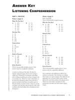 TOEIC intermediate answer key
