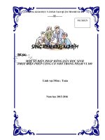 SKKN mot so bien phap huong dan hoc sinh thuc hien phep cong co nho trong pham vi 100 