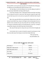 Tính toán kết cấu thiết kế động cơ đốt trong