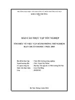 BÁO CÁO THỰC TẬP TỐT NGHIỆP  TÌM HIỂU VỀ VIỆC VẬN HÀNH PHÒNG THÍ NGHIỆM  ĐẠT CHUẨN ISOIEC 17025: 2005
