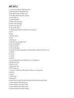 Tổng hợp các đề thi trắc nghiệm tin học cơ bản