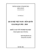 Quan hệ việt nam   hàn quốc giai đoạn 1992  1010 