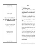 THIẾT KẾ VÀ SỬ DỤNG MÔ HÌNH ĐỘNG DẠY HỌC SINH LÝ HỌC THỰC VẬT (SINH HỌC 11) BẰNG PHẦN MỀM MS.POWER POINT