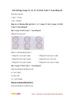 Giải bài tập trang 13, 14, 15, 16 SGK Toán 3: Xem đồng hồ