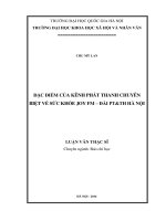 Đặc điểm của kênh phát thanh chuyên biệt về sức khỏe JOY FM   đài phát thanh và truyền hình hà nội 