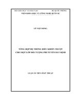 Tổng hợp hệ thống điều khiển trượt cho một lớp đối tượng phi tuyến bất định