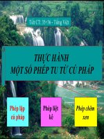 Tuần 12 thực hành một số phép tu từ ngữ pháp 