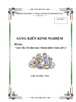 SKKN cac yeu to hinh hoc trong mon toan lop 2 