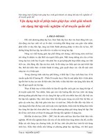 Vận dụng một số phép toán giúp học sinh giải nhanh các dạng bài tập trắc nghiệm về di truyền quần thể 