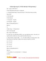 Giải bài tập trang 22, 23 SGK Sinh lớp 9: Ôn tập chương 1