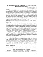 KẾT QUẢ MÔ PHỎNG ĐỘNG THÁI CẤU TRÚC VÀ ĐỀ XUẤT ÁP DỤNG TRONG KINH DOANH RỪNG KHỘP Ở TÂY NGUYÊN