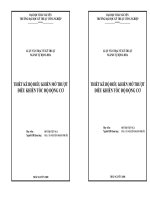 THIẾT KẾ BỘ ĐIỀU KHIỂN MỜ TRƯỢT ĐIỀU KHIỂN TỐC ĐỘ ĐỘNG CƠ
