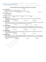 tổng hợp những câu hỏi trắc nghiệm đại học  hóa học qua các năm