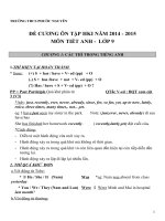 đề cương môn tiếng anh (1)