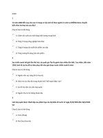 TRẮC NGHIỆM ĐỊA LÍ VÀ LỊCH SỬ CHO DÂN KHỐI C