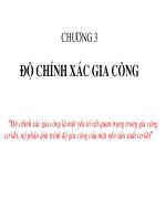 Bài Giảng Độ Chính Xác Gia Công