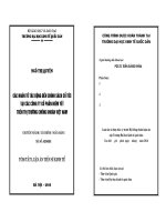 Các nhân tố tác động đến chính sách cổ tức tại các công ty cổ phần niêm yết trên thị trường chứng khoán việt nam  (tóm tắt)