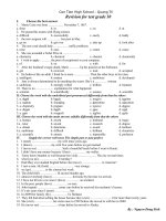 ôn unit 123  tiếng anh 10