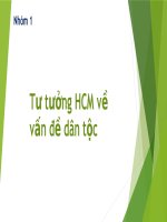 TƯ TƯỞNG HCM về vấn đề dân tộc NHÓM 1 (1)