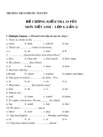 Tổng hợp đề cương môn tiếng anh (15) 