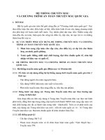 HỆ THỐNG TRUYỀN MÁU VÀ CHƯƠNG TRÌNH AN TOÀN TRUYỀN MÁU QUỐC GIA