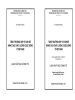 Tăng trưởng GDP và vấn đề nâng cao chất lượng cuộc sống ở Việt Nam