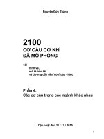 Các cơ cấu trong các ngành khác nhau _ Cơ Cấu Cơ Khí Đã Mô Phỏng