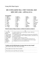 Tổng hợp đề cương môn tiếng anh (10) 