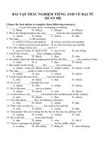 Bài tập trắc nghiệm môn tiếng anh 12 (20) 