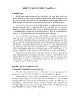 MÁU VÀ MỘT SỐ CHẾ PHẨM MÁU