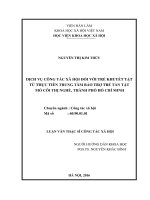 Dịch vụ công tác xã hội đối với trẻ khuyết tật từ thực tiễn trung tâm bảo trợ trẻ tàn tật mồ côi thị nghè, thành phố hồ chí minh 