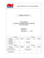 Giao trinh an toan  khi van hanh xe nang hang