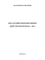 Báo cáo hiện trạng môi trường quốc gia giai đoạn 2011 2015  phạm ngọc đăng