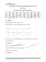 Đề thi minh hoạ THPTQG trắc nghiệm môn toán ( có đáp án chi tiết )
