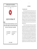 Thực trạng thanh toán biên mậu tại ngân hàng nông nghiệp và phát triển nông thôn Việt Nam  thực trạng và giải pháp