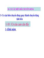 Bài Giảng Cơ Cấu Biến Đổi Chuyển Động