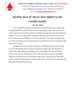 Hướng dẫn sử dụng máy định vị GPS gamin map62 seria