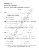 162 CÂU TRẮC NGHIỆM ÔN THI ĐẠI HỌC MÔN TOÁN HÌNH CÓ ĐÁP ÁN