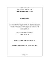 An ninh lương thực của nam phi và algeria nghiên cứu so sánh và gợi mở chính sách cho việt nam 