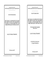 Thực trạng và giải pháp chủ yếu nhằm phát triển ứng dụng công nghệ thông tin trong các doanh nghiệp nông lâm nghiệp trên địa bàn tỉnh Thái Nguyên