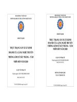 Thực trạng sản xuất kinh doanh của làng nghề truyền thống gốm sứ Bát Tràng tầm nhìn đến năm 2020