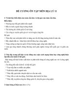 Bài tập trắc nghiệm địa lý lớp 9