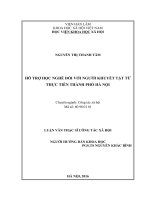 Hỗ trợ học nghề đối với người khuyết tật từ thực tiễn thành phố hà nội 