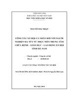 Công tác xã hội cá nhân đối với người nghiện ma túy từ thực tiễn Trung tâm Chữa bệnh – Giáo dục – Lao động xã hội tỉnh Hà Nam