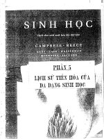 Sinh học phần 5 lịch sử tiến hóa của đa dạng sinh học 