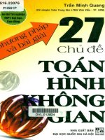 Phương pháp và bài giải 27 chủ đề toán hình không gian