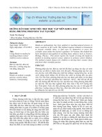 HƯỚNG DẪN HỌC SINH TIỂU HỌC HỌC TẬP MÔN KHOA HỌC BẰNG PHƯƠNG PHÁP BÀN TAY NẶN BỘT